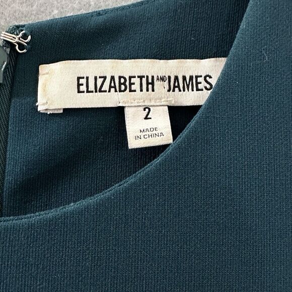 Elizabeth and James Womens Dress 2 Teal‎ Blue Emorie Cutout Halter Mini Cocktail - Picture 15 of 16